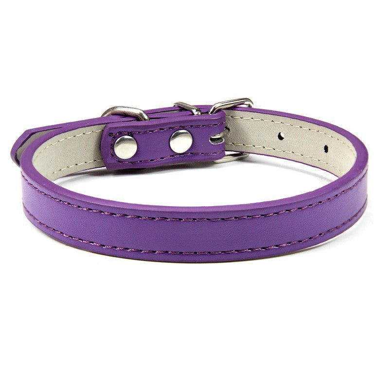 Premium Leather Collar for Confident Happy Pets