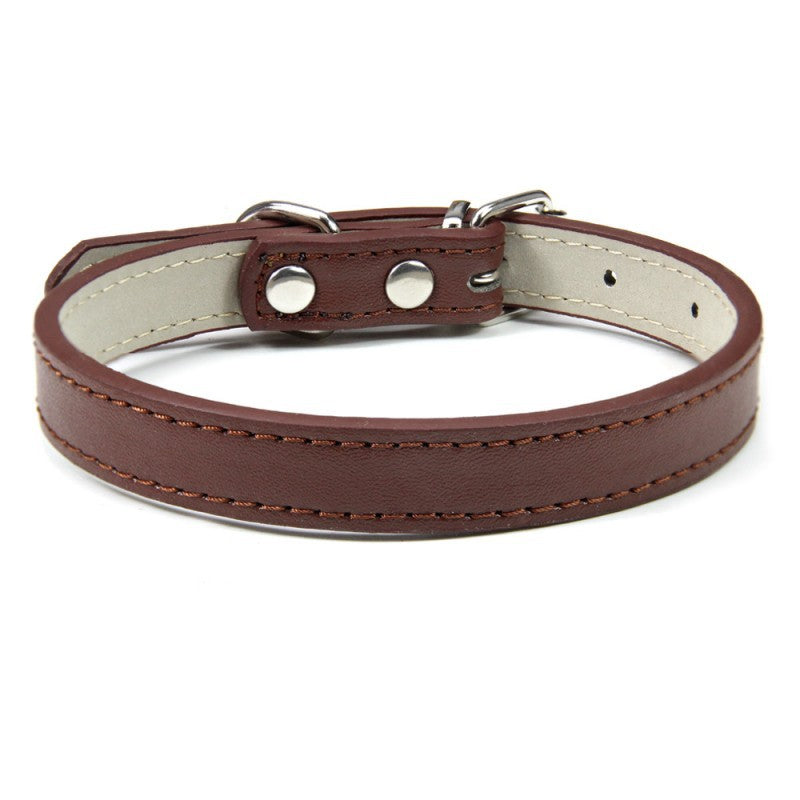 Premium Leather Collar for Confident Happy Pets