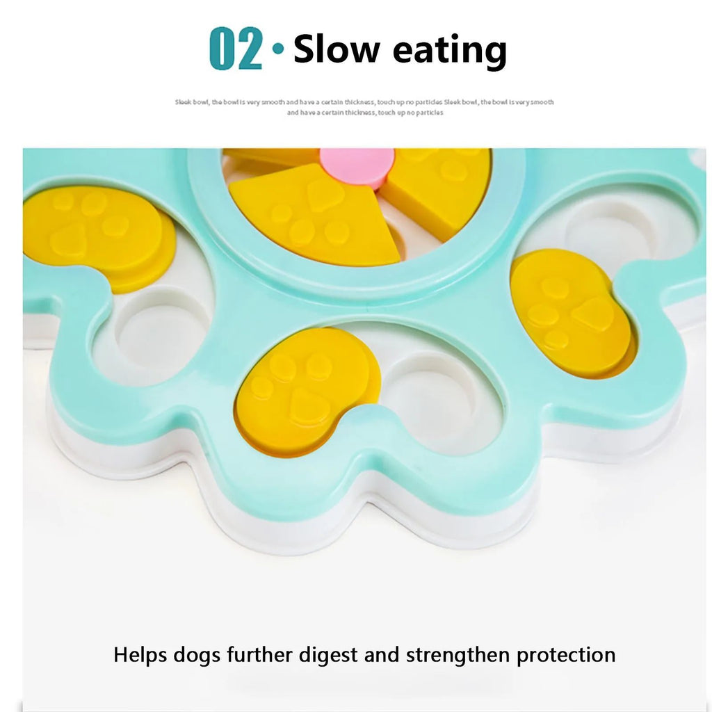 Flower Fun Puzzle Bowl for Happy Smart Dogs