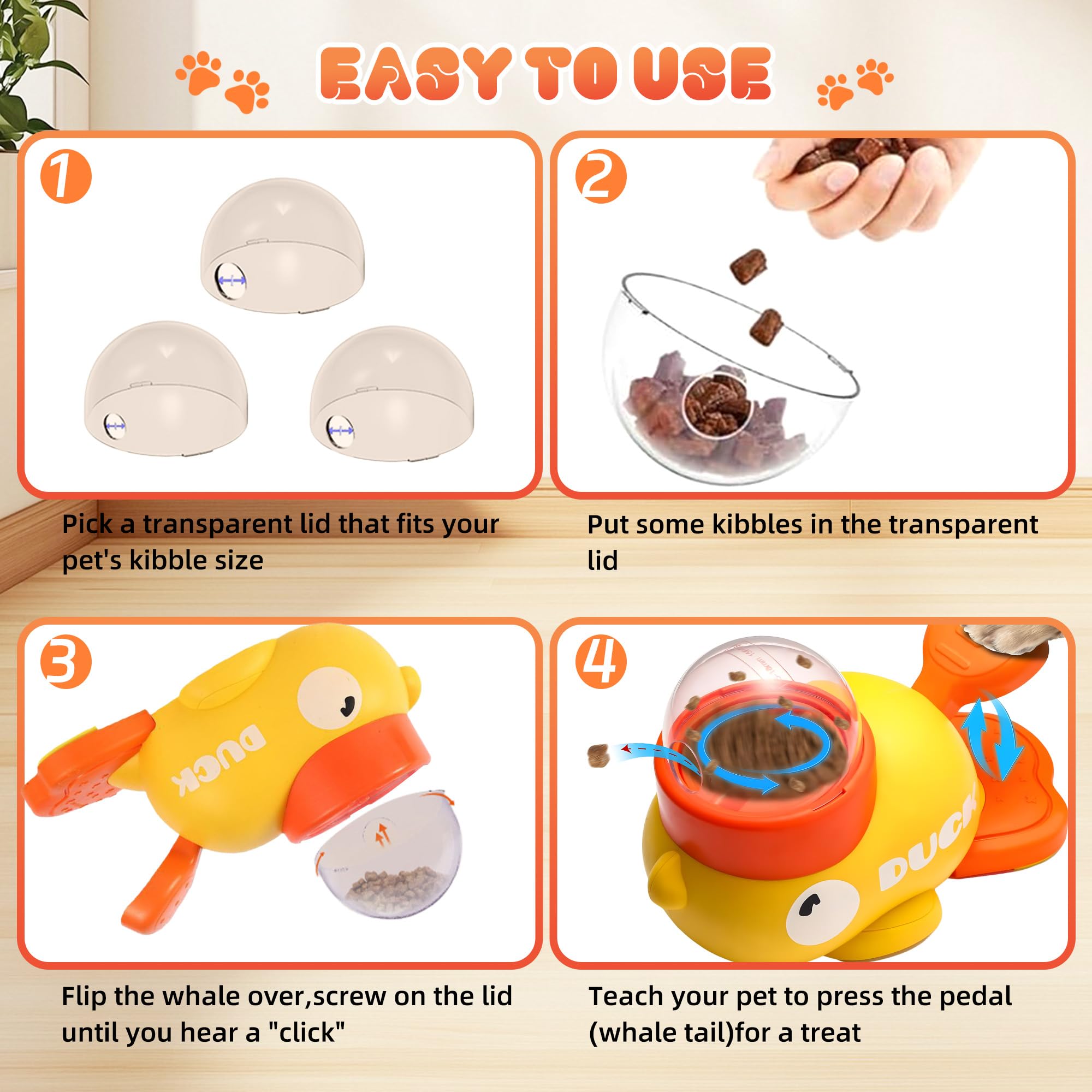 Quacky Brain Booster Treat Toy for Smart Pets