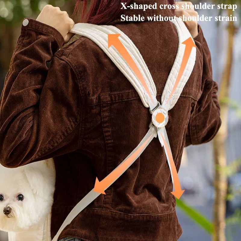 Cozy Pet Chest Backpack for Hands-Free Outdoor Adventures