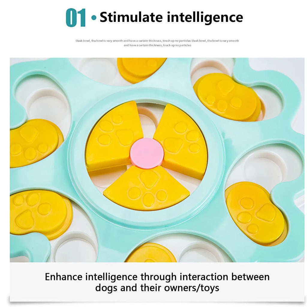 Flower Fun Puzzle Bowl for Happy Smart Dogs
