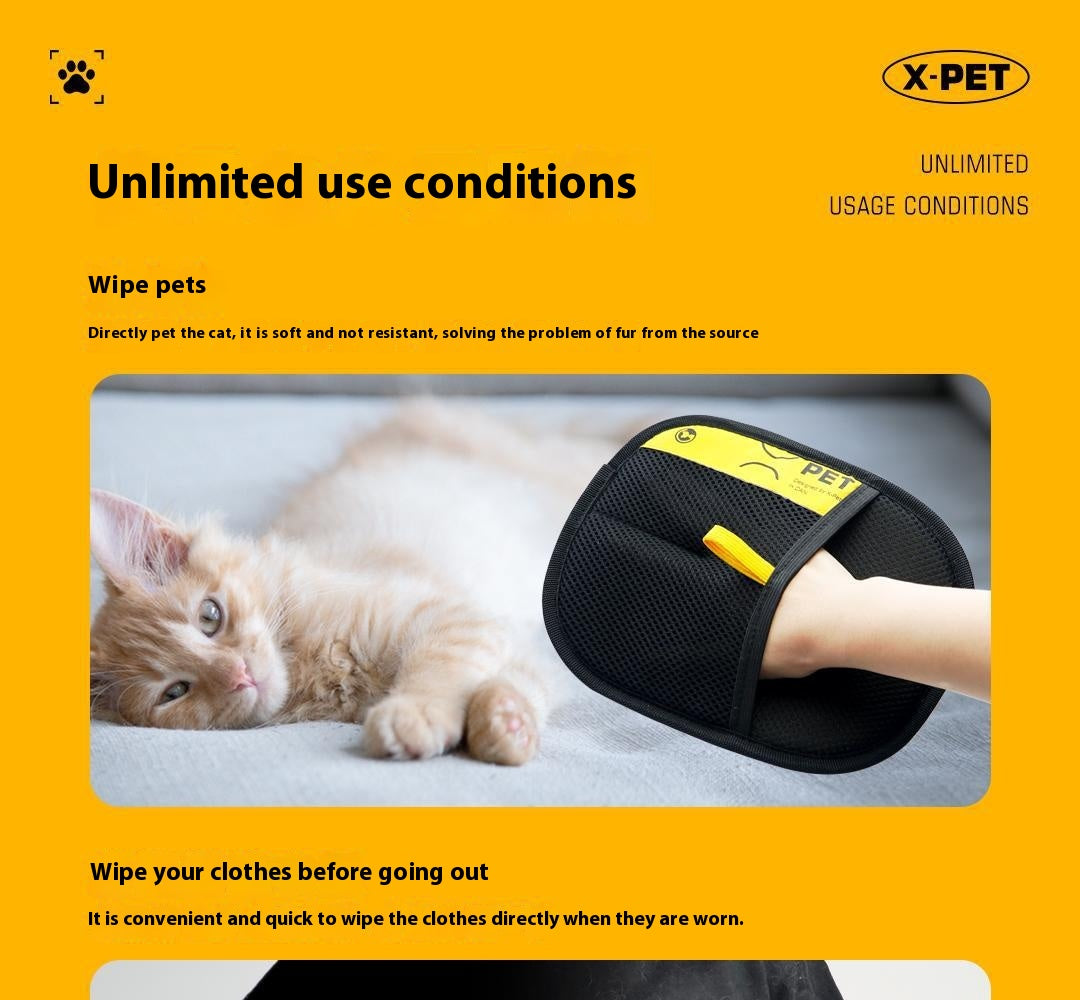 Gentle Pet Hair Removal Gloves for Everyday Use