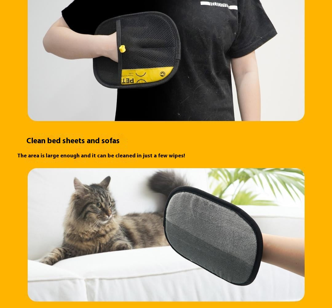 Gentle Pet Hair Removal Gloves for Everyday Use