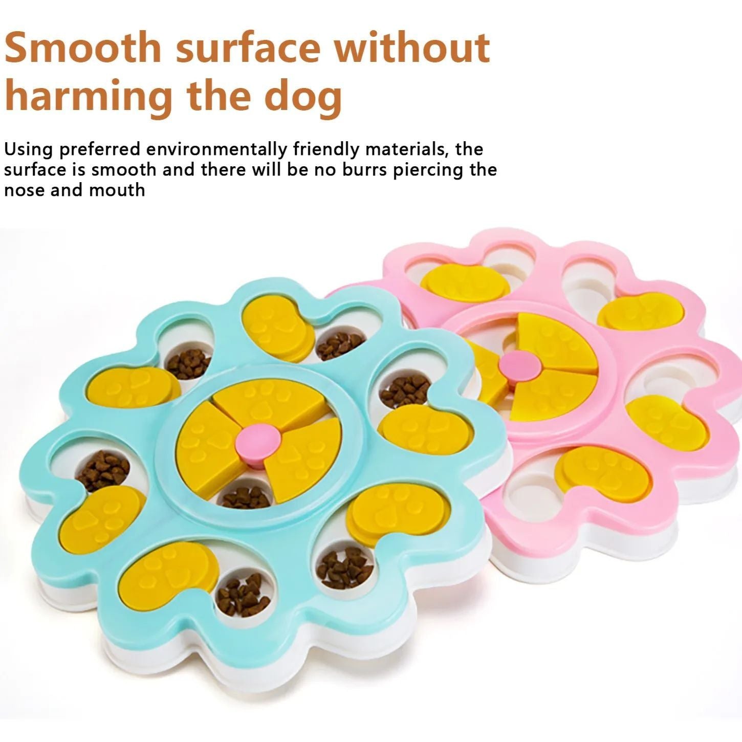 Flower Fun Puzzle Bowl for Happy Smart Dogs