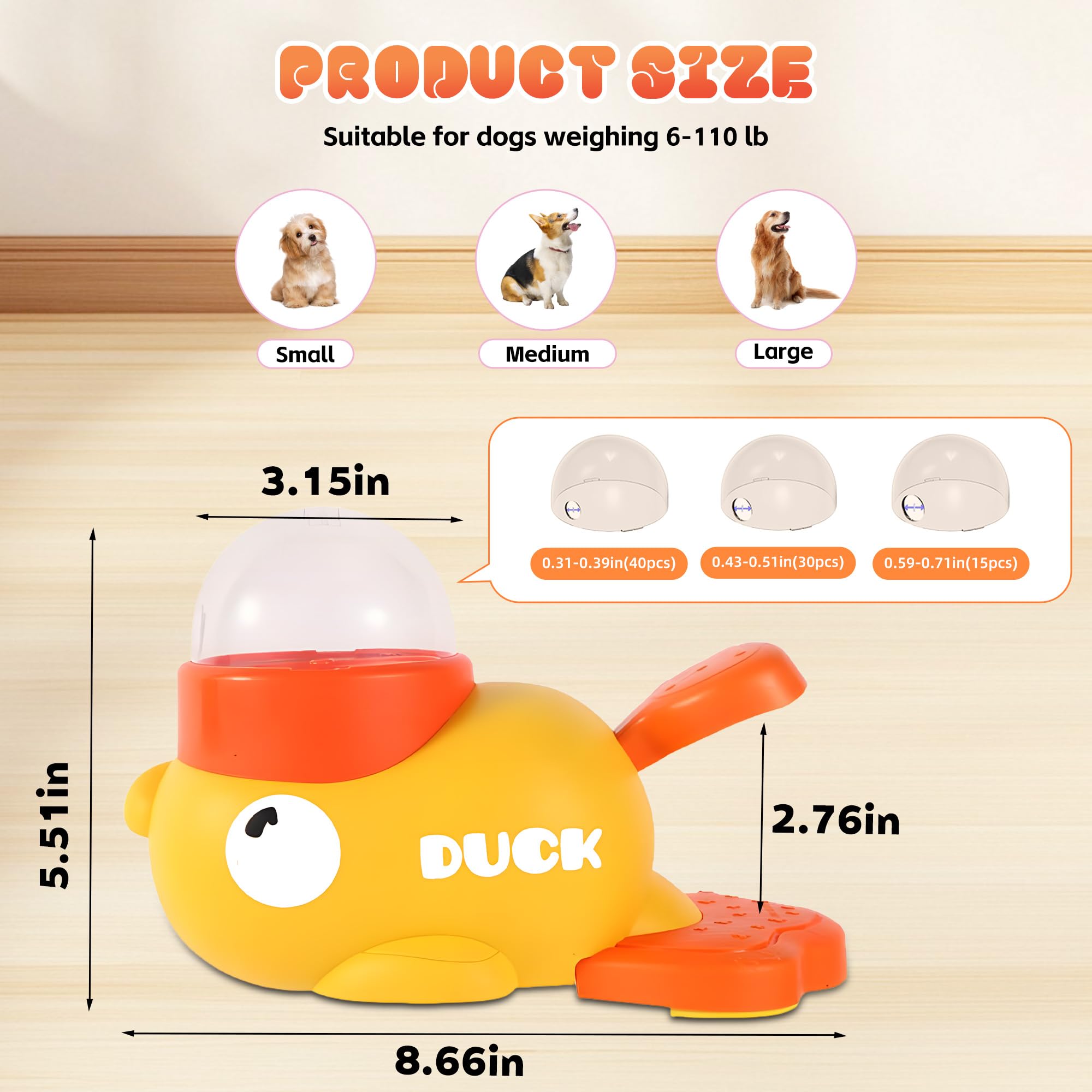 Quacky Brain Booster Treat Toy for Smart Pets