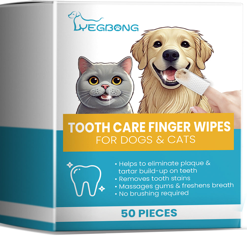 Quick Clean Teeth Care Finger Wipes for Pets