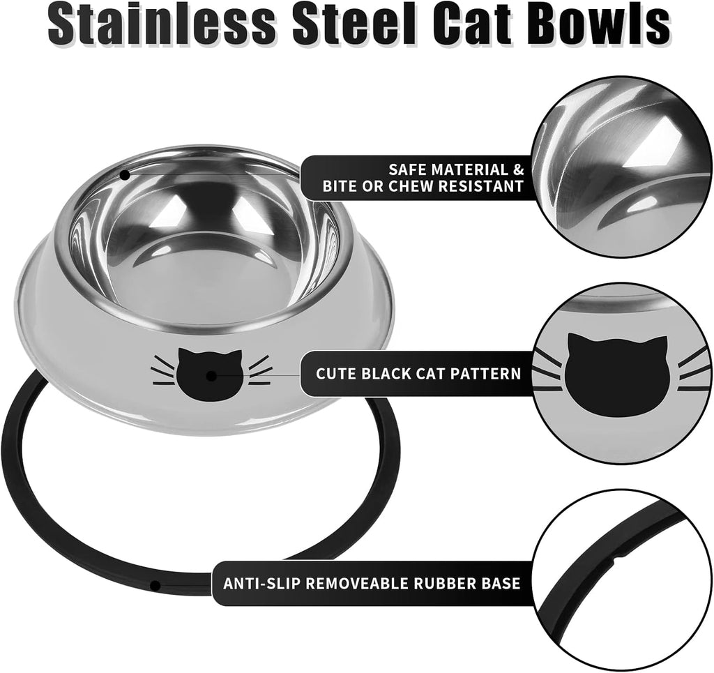 Stable, Spill-Free Cat Bowls for Easy Feeding